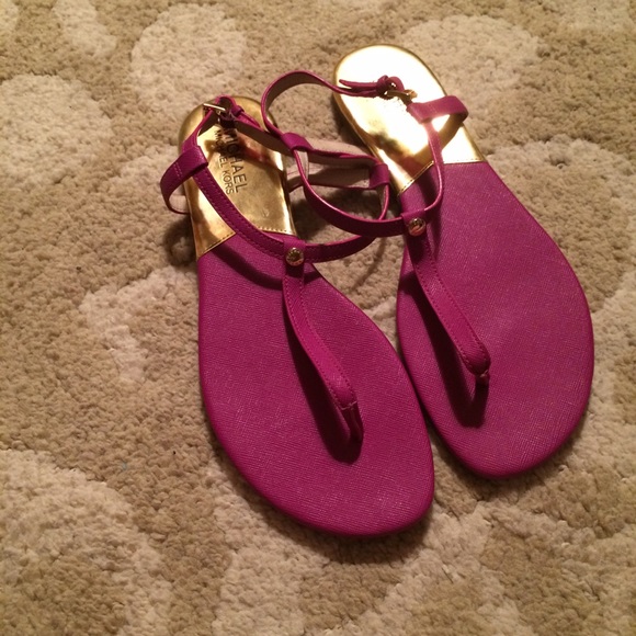 Michael Kors T strap sandals