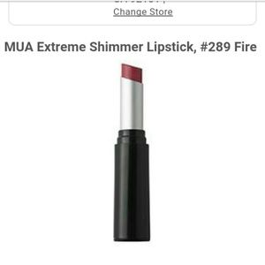 MUA Extreme Shimmer Lipstick, #289 Fire