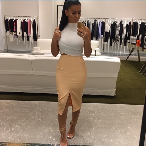 SOLD!!!!! Brand New! Midi Camel skirt🎀 - Picture 4 of 4