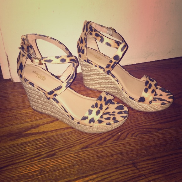 Charlotte Russe Shoes - 1hr price drop Brand new cheetah print wedges