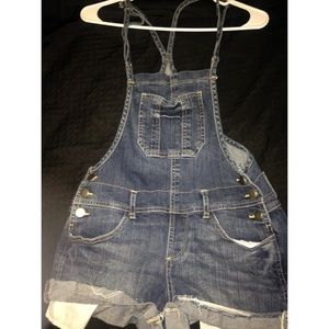 Denim overalls
