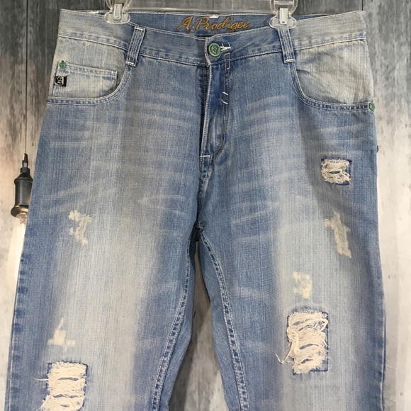 Men's A. Prodigee distressed Jeans Sz 36x30
