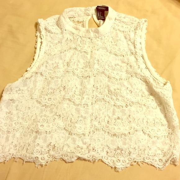 Lace crop top