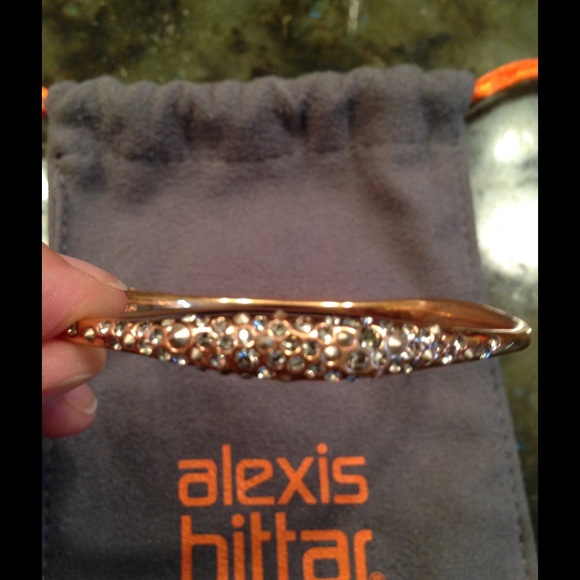 Alexis Bittar Rose Gold Miss Havisham Bangle, NWOT