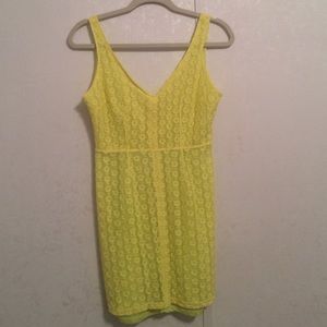 Zara collection lime/yellowish dress