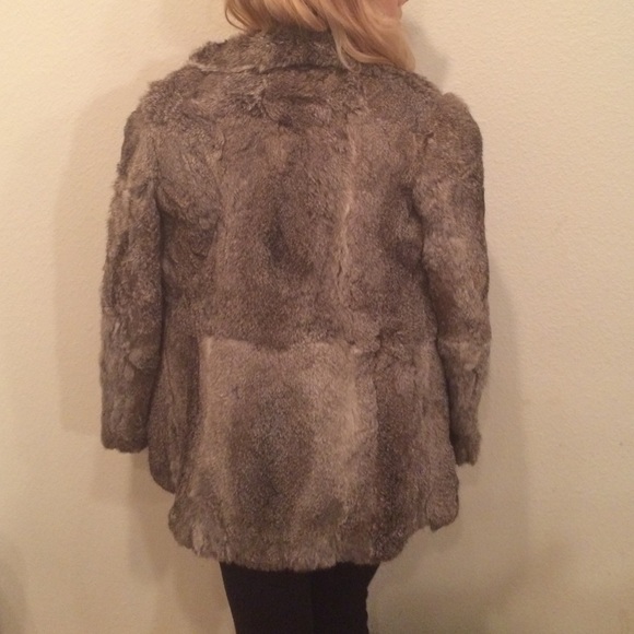 German Grey Rabbit Fur Jacket 100% Authentic - Picture 3 of 4