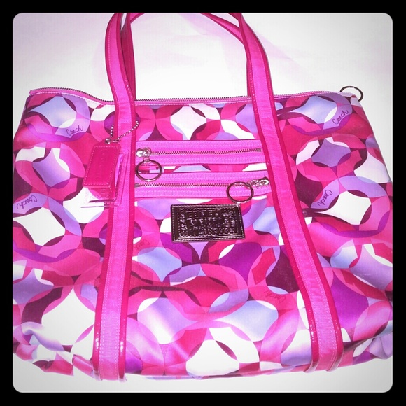 Coach poppy tote