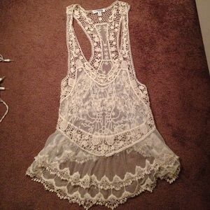 Lace tank top