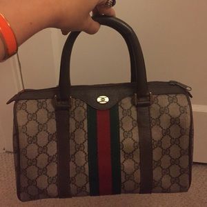 Authentic vintage Gucci mini duffel