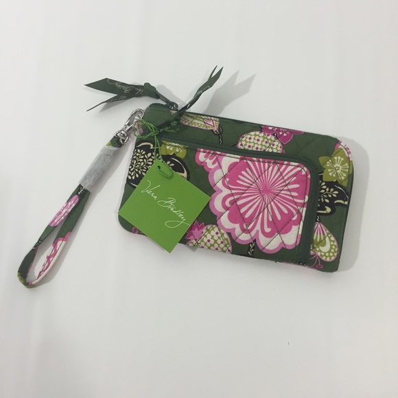 Vera Bradley zip zip wristlet in Olivia Pink - Picture 1 of 1