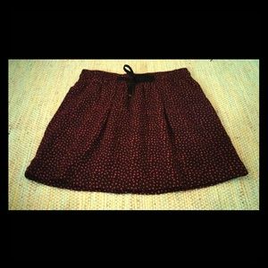 Pink Patterned Linen Skirt