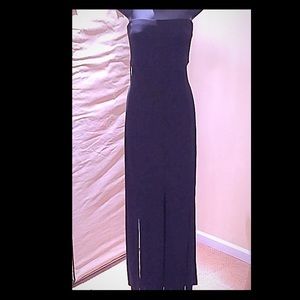 Strapless Dress with Slits