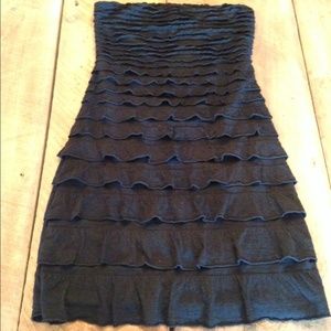 Strapless express black dress