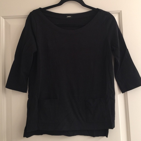 Boat neck cotton top