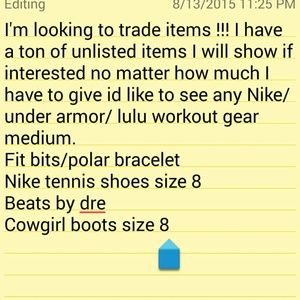 Looking to trade for