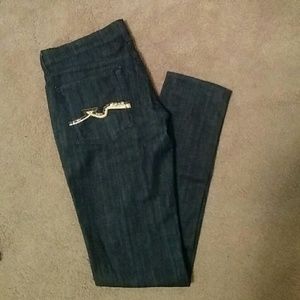 7 for all Mankind studded boot cut jeans