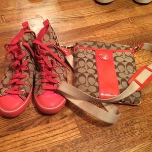 Coach Purse And Sneakers