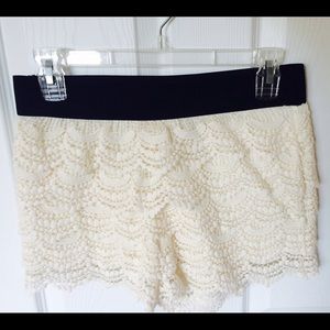 Charlotte Russe laced shorts
