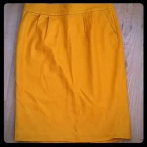 Banana Republic Mustard Yellow Skirt