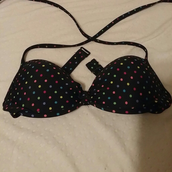 Polka dot push up bikini top