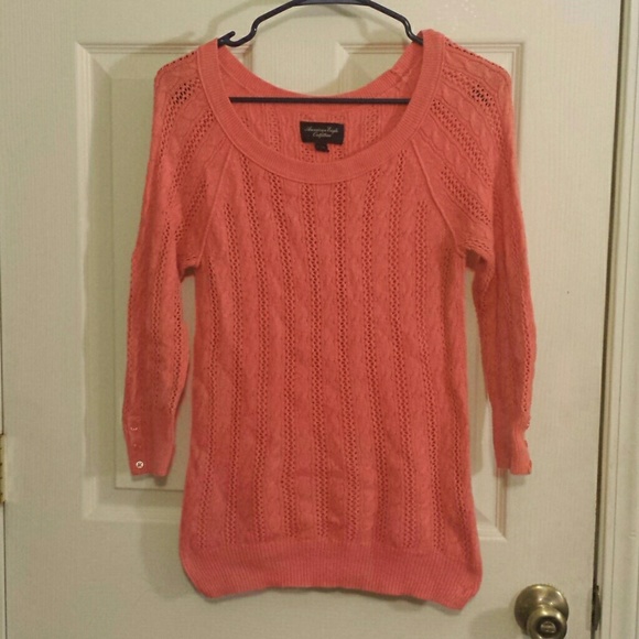 American Eagle coral sweater