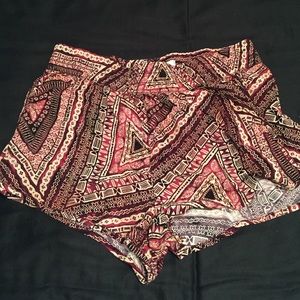Tribal print shorts