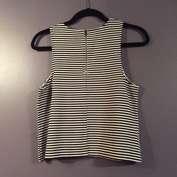 BR Striped Cropped Tank - Picture 3 of 4