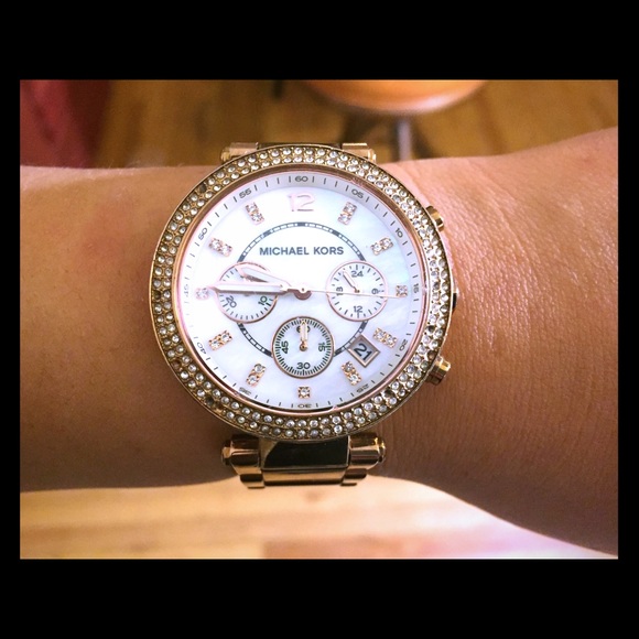 Michael Kors Parker Watch with Glitz