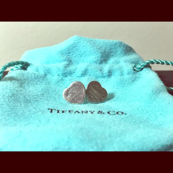 Tiffany & Co Silver Heart Earrings