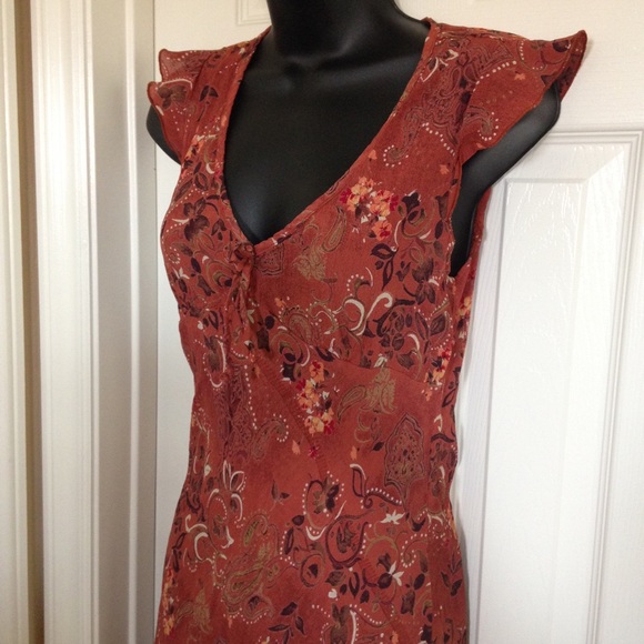 Vintage sheer print dress