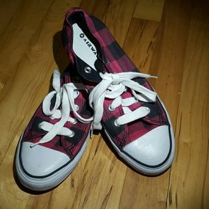 Pink plaid Airwalks