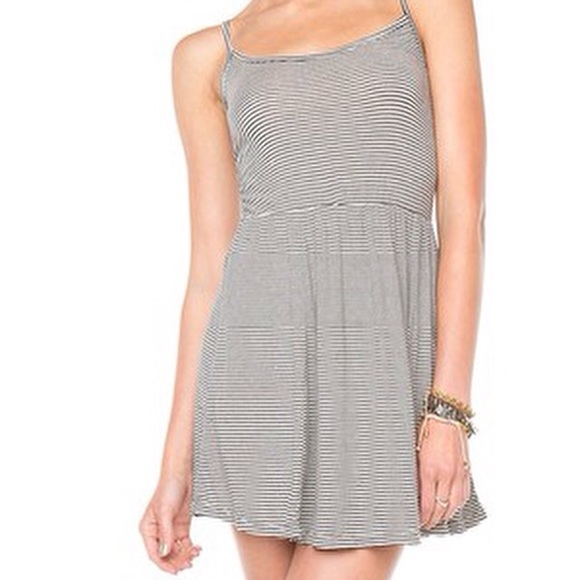 Red striped brandy Melville dress
