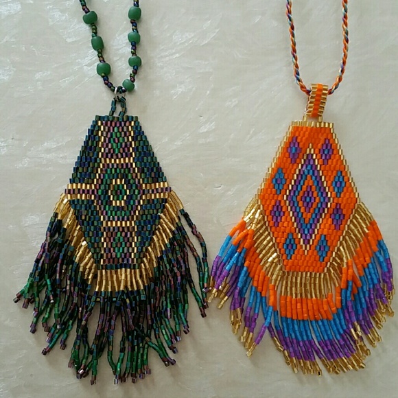 Handmade beaded necklace