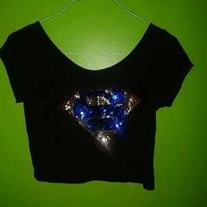 Superman Crop Top