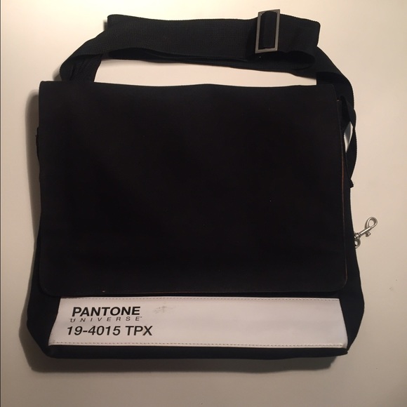 Pantone Black Messenger Bag