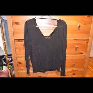 H&M sheer black sweater