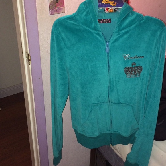 Teal juicy couture zip up - Picture 1 of 2