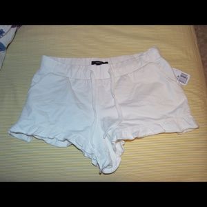 Forever 21 creme sleep shorts