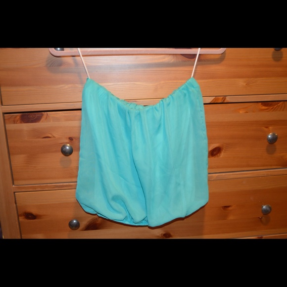 Teal tube top