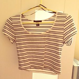 Striped crop top