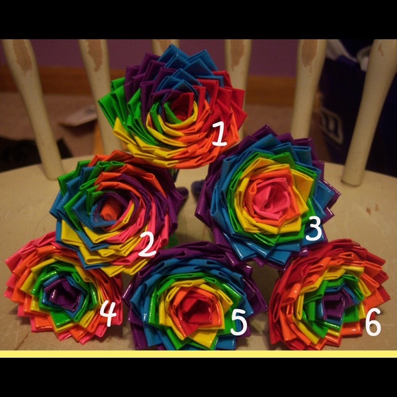 cute duct tape flower pens - Picture 4 of 4