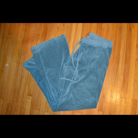 Juicy Couture teal velour pants