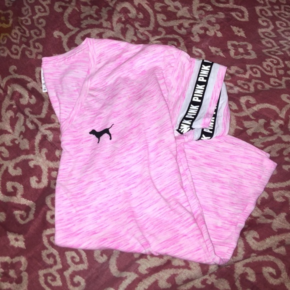 SOLD ON MERCARI Light pink jersey sleeve v neck
