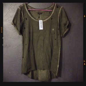 Distressed Grunge Grey Shirt