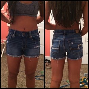 High Waisted American Eagle Jean Shorts