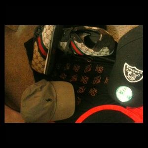 Gucci shoes and polo hats