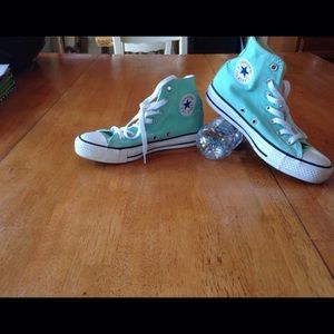 mint high top converse