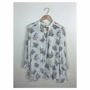 Free People Floral Tunic Top