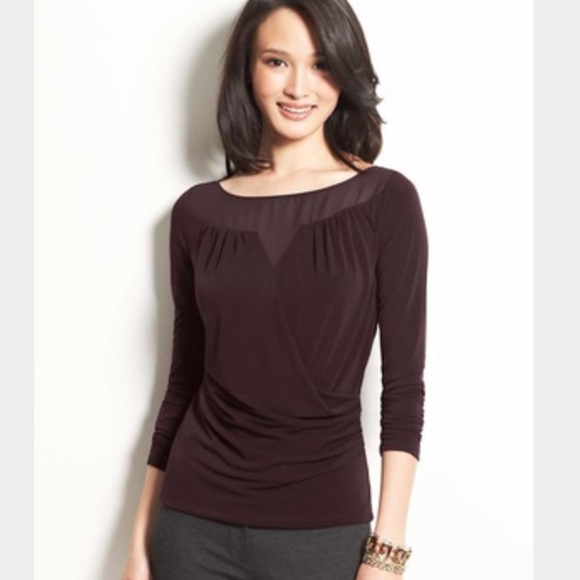 Ann Taylor Aubergine Top