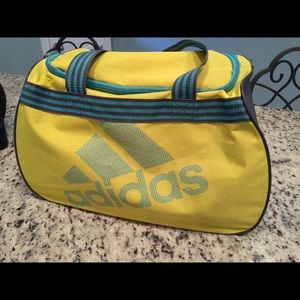 Yellow & Blue Adidas gym bag